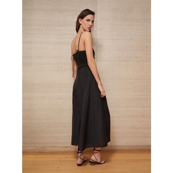La Ligne Jumpsuit Mason Womens Size Small Black Removable Straps $395 NWOT - Picture 2 of 16